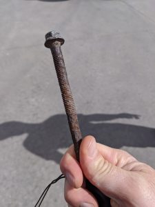 Bolt that punctured tire