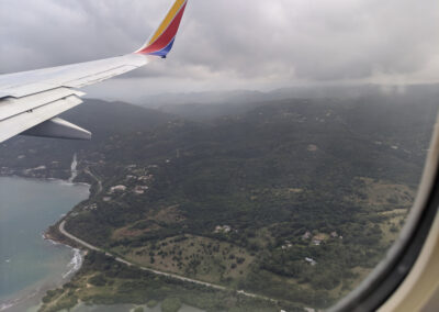 Flying into Montego Bay